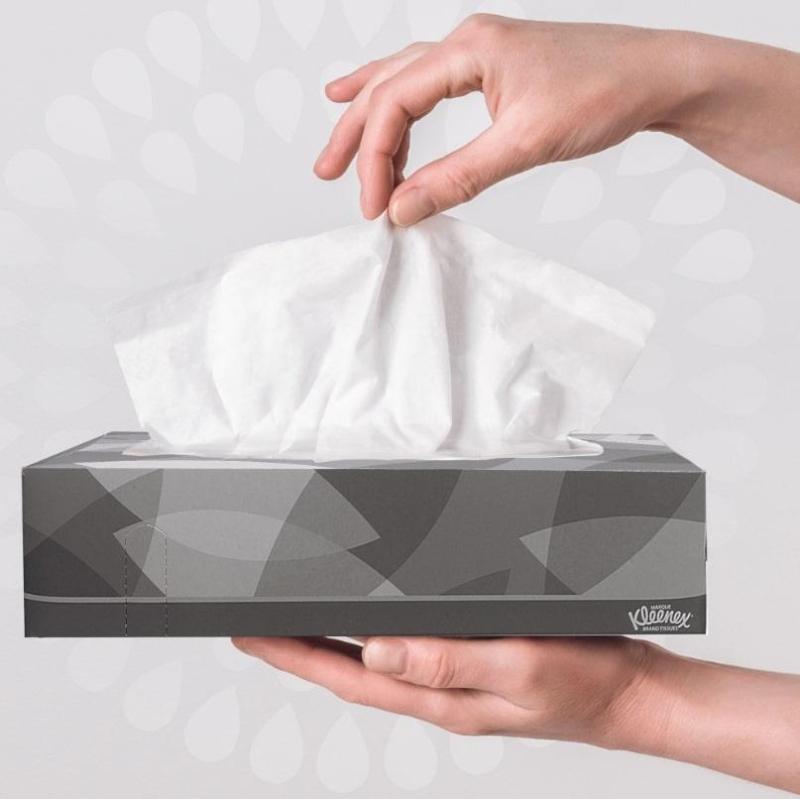 Салфетки косметические д/лица KK Kleenex 2сл б. 100 лист/кор.21 кор/уп.8835