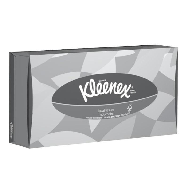 Салфетки косметические д/лица KK Kleenex 2сл б. 100 лист/кор.21 кор/уп.8835