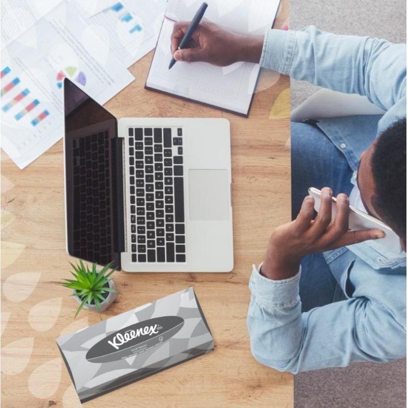 Салфетки косметические д/лица KK Kleenex 2сл б. 100 лист/кор.21 кор/уп.8835