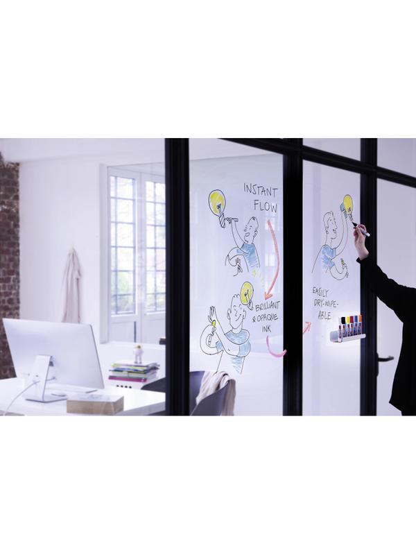 Маркер для стеклянных досок EDDING E-95/010 голубой 1,5-3мм круг.наконечник