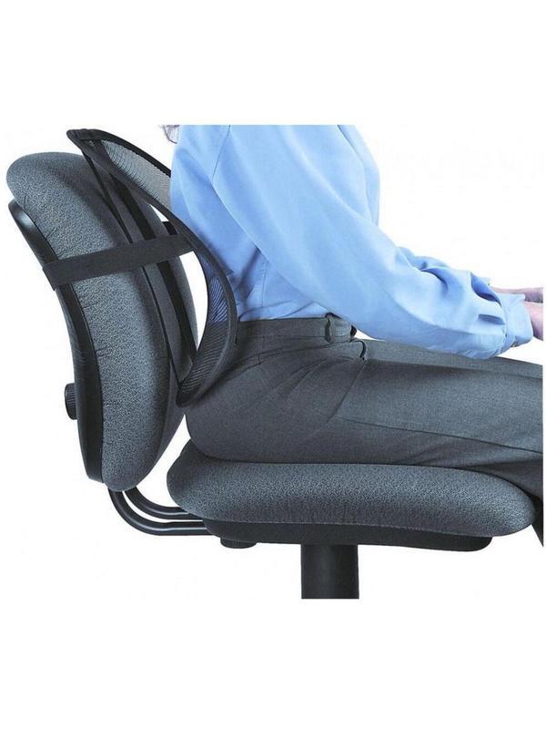 Подушка поддерживающая ТЗ_ОФИС-КОМФОРТ Корректор поясничного отдела, черный