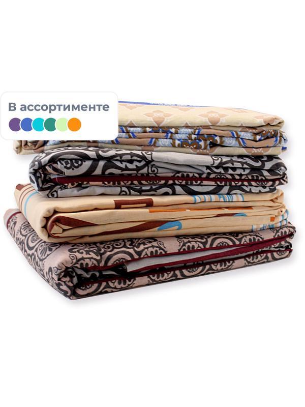 Постельное белье 1,5сп бязь 145гр/м2 цветная (нав.50х70-1шт) микс