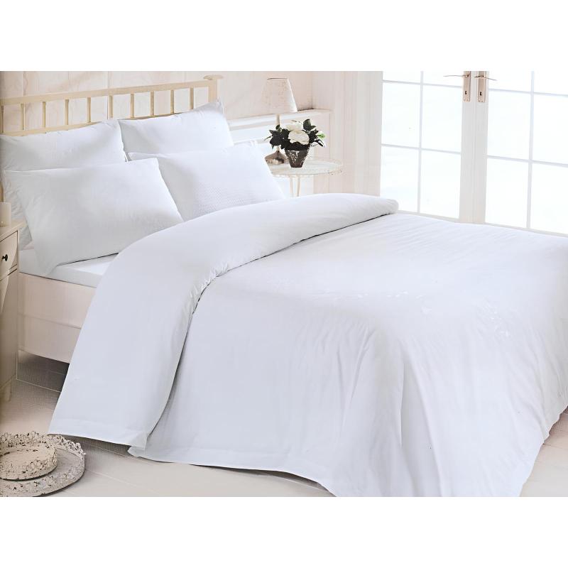 Постельное белье 1,5сп полисатин 80гр отбеленный (нав. 50х70 -1шт.)