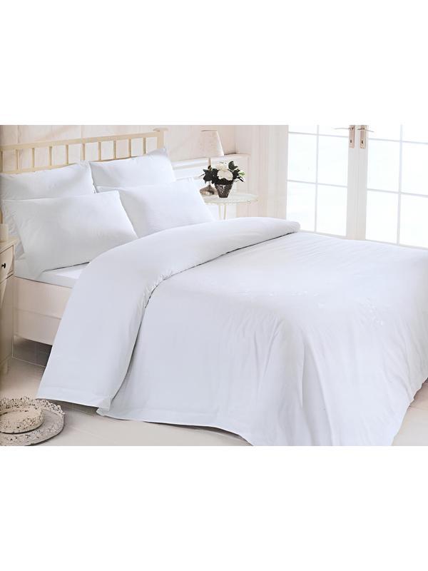 Постельное белье 1,5сп полисатин 80гр отбеленный (нав. 50х70 -1шт.)