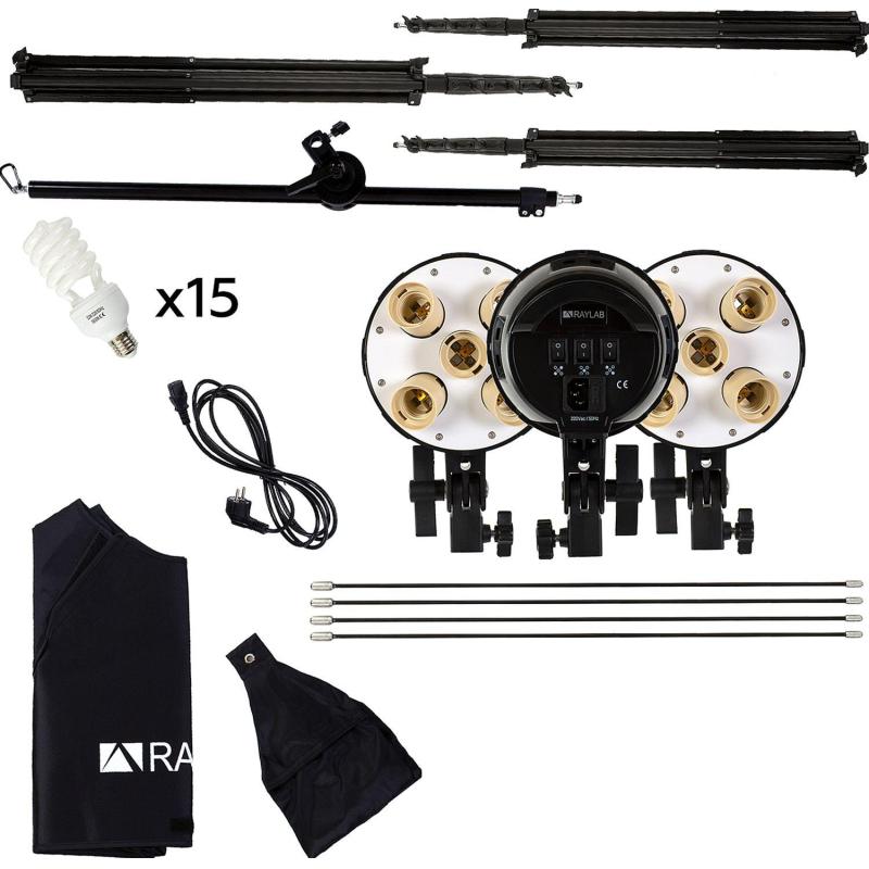 Комплект постоянного света Raylab Solar 3B флюоресцентный