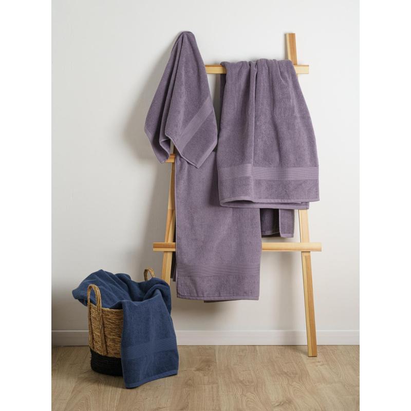 Набор полотенец махровых 2 шт(50x80,70х130)BASIC COLLECTION,лавандово-серый