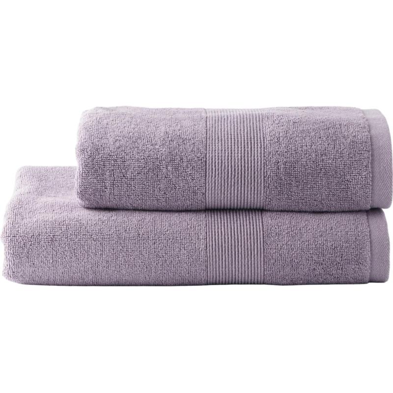 Набор полотенец махровых 2 шт(50x80,70х130)BASIC COLLECTION,лавандово-серый
