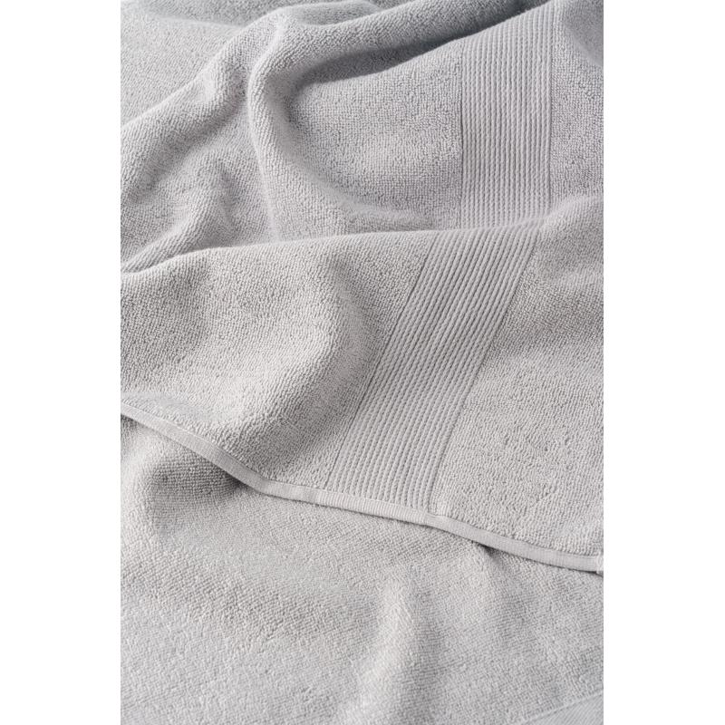 Набор полотенец махровых 2 шт. ( 50x80, 70х130) BASIC COLLECTION, св.серый