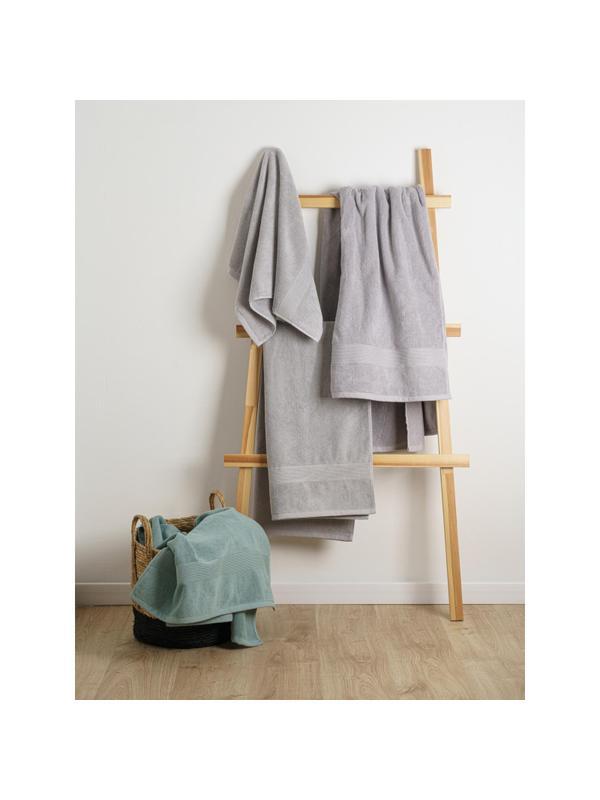 Набор полотенец махровых 2 шт. ( 50x80, 70х130) BASIC COLLECTION, св.серый