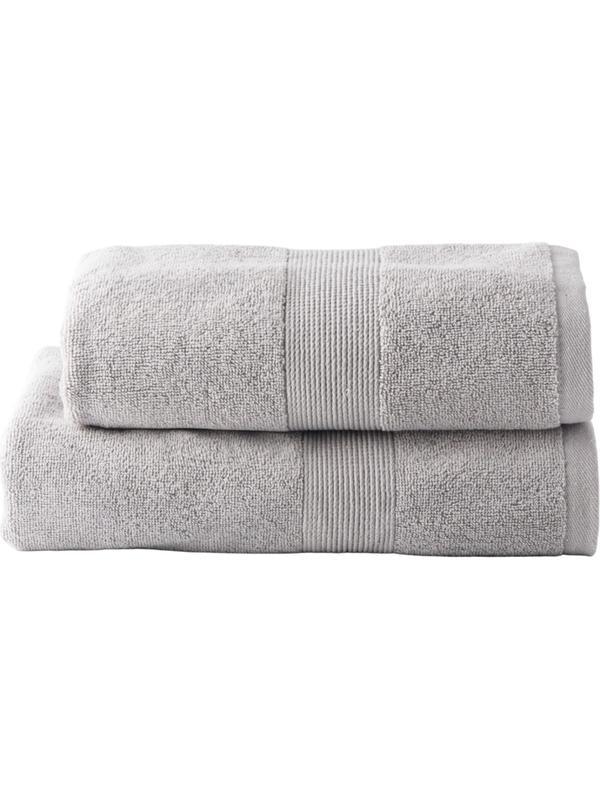 Набор полотенец махровых 2 шт. ( 50x80, 70х130) BASIC COLLECTION, св.серый