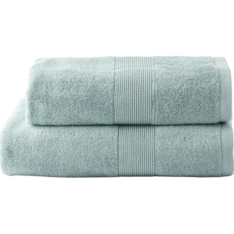 Набор полотенец махровых 2 шт ( 50x80, 70х130) BASIC COLLECTION сероголубой