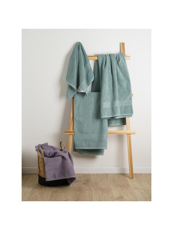 Набор полотенец махровых 2 шт ( 50x80, 70х130) BASIC COLLECTION сероголубой