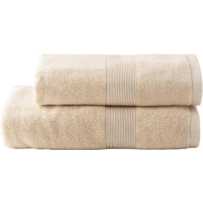 Набор полотенец махровых 2 шт ( 50x80, 70х130) BASIC COLLECTION, экрю