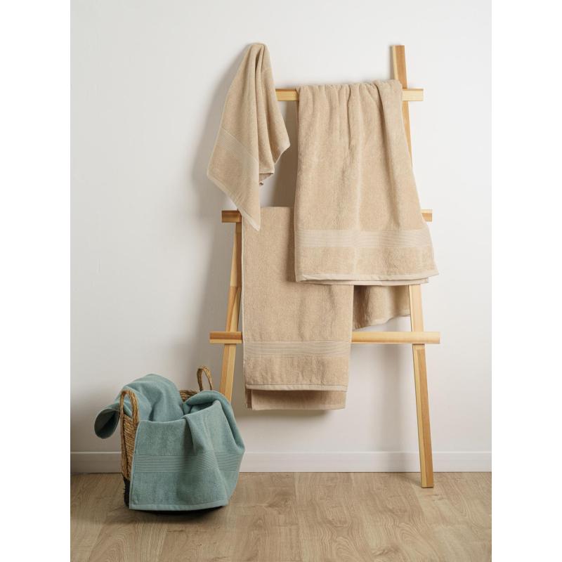 Набор полотенец махровых 2 шт ( 50x80, 70х130) BASIC COLLECTION, экрю