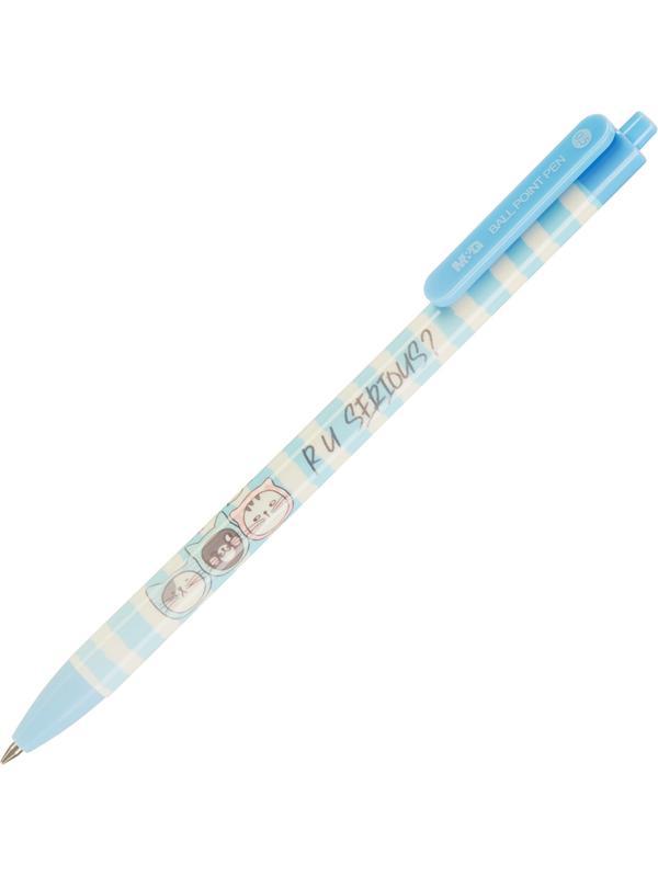 Ручка шариковая автомат. M&G So Many Cats, д.ш.0,5 мм,син,асс ABP464R8