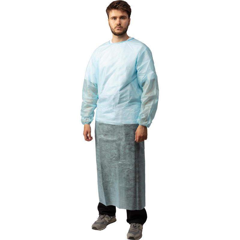 Халат хирург. стер.,рук.резинка,140см,  пл.42 р.XL(50-52) Инмедиз