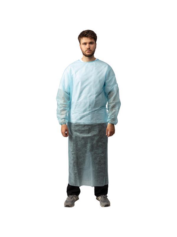 Халат хирург. стер.,рук.резинка,140см,  пл.42 р.XL(50-52) Инмедиз