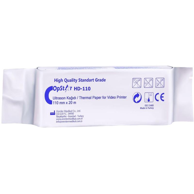Бумага для УЗИ -принтеров, S-6100, OpStar Plus, 110х20, 10шт/уп