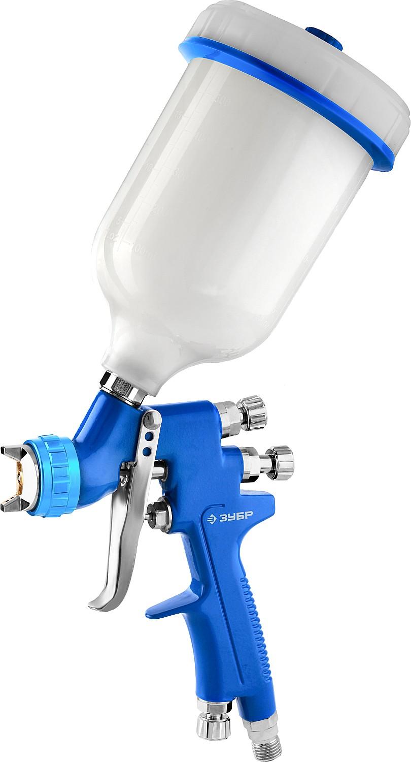ЗУБР ПРО 300, HVLP, 1.4 мм, пневматический краскопульт с верхним бачком, Профессионал (06453-1.4)