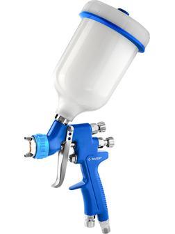 ЗУБР ПРО 300, HVLP, 1.4 мм, пневматический краскопульт с верхним бачком, Профессионал (06453-1.4)