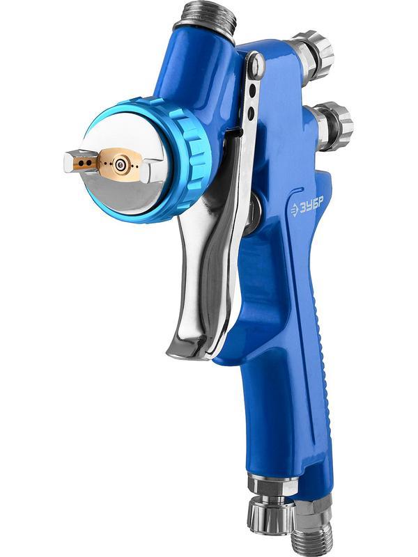 ЗУБР ПРО 300, HVLP, 1.4 мм, пневматический краскопульт с верхним бачком, Профессионал (06453-1.4)