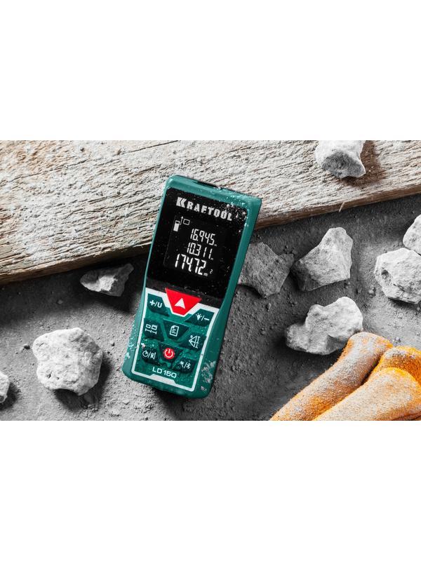 KRAFTOOL LD-150, 5 см - 150 м, лазерный дальномер (34767)