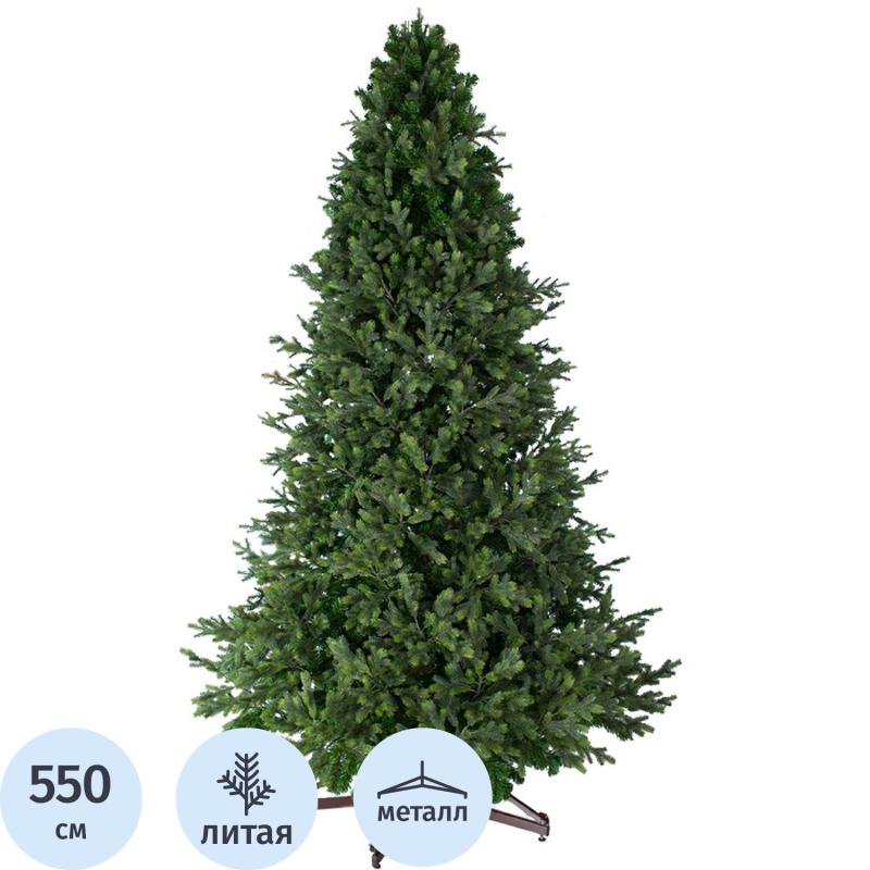 Елка искусственная интерьерная Сказочная Премиум 5,5 м,цвет зеленый 303-130