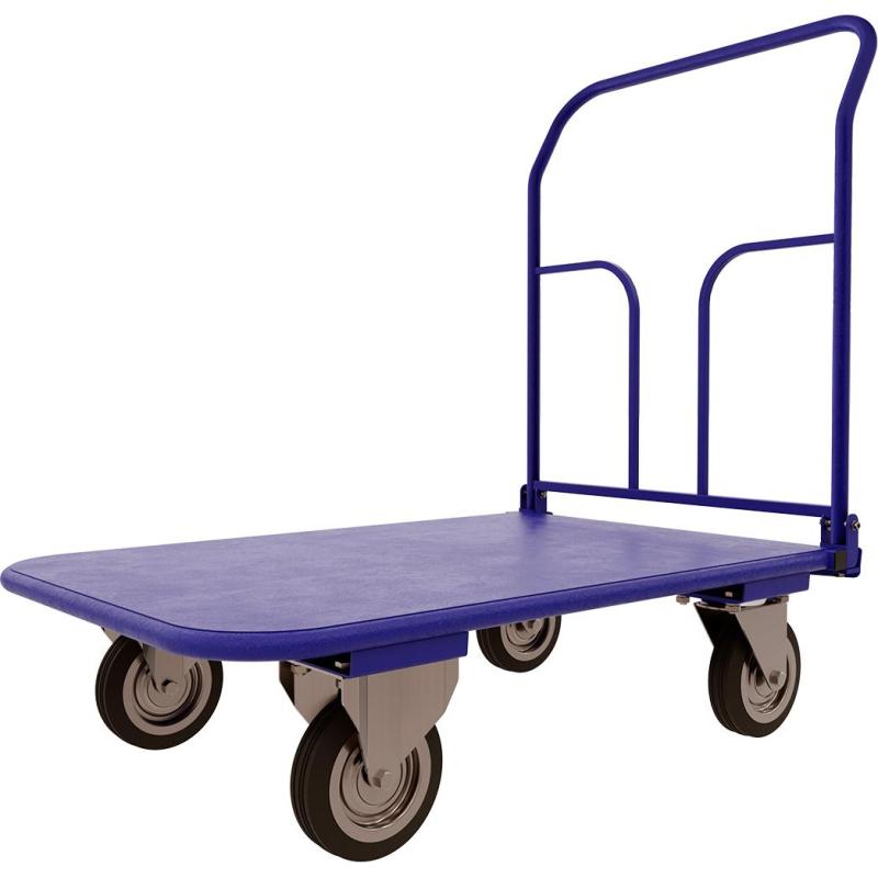 Тележка платформенная складная ручка, зацеп. ТПСР 2 М (600х900), d 125мм