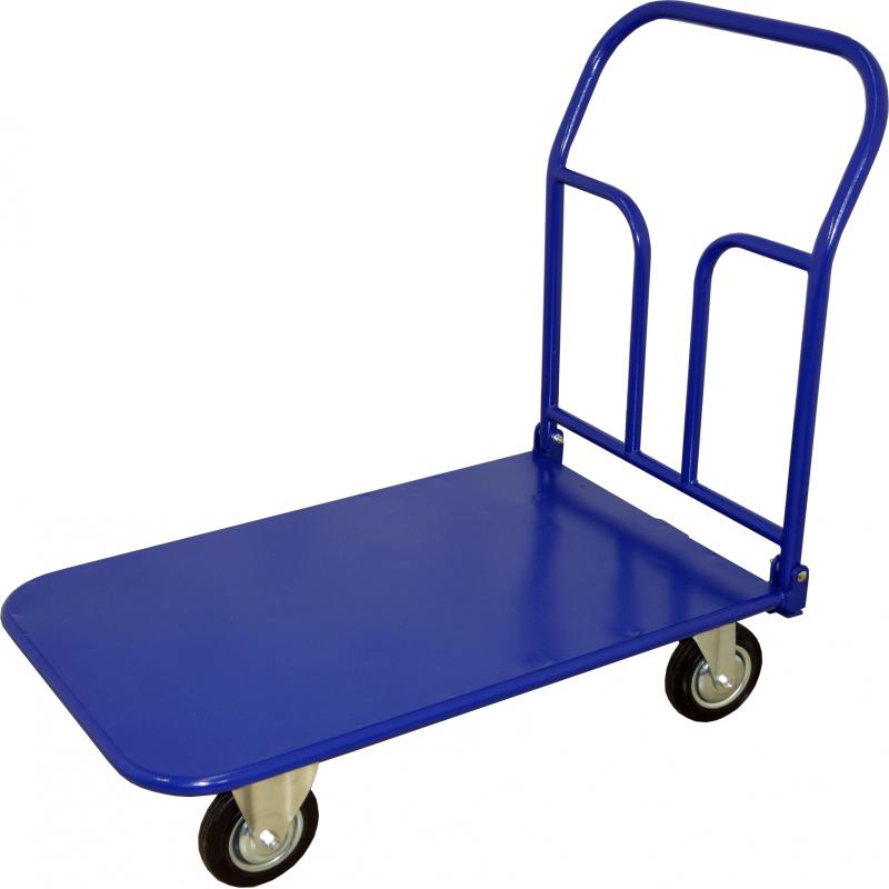 Тележка платформенная складная ручка, зацеп. ТПСР 2 М (600х900), d 125мм