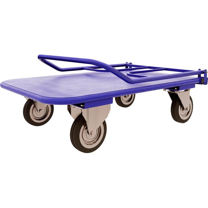 Тележка платформенная складная ручка, зацеп. ТПСР 2 М (600х900), d 125мм