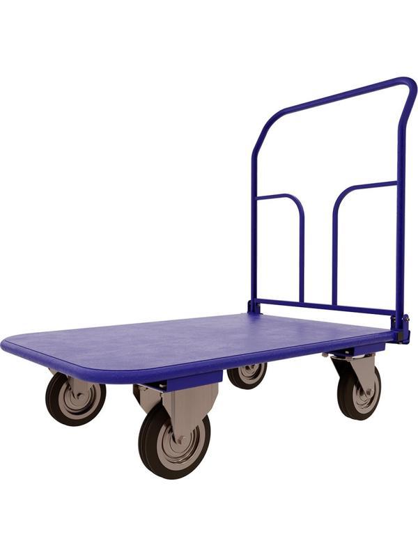 Тележка платформенная складная ручка, зацеп. ТПСР 2 М (600х900), d 125мм