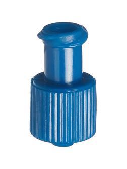 Заглушка для инф.-трансфуз.терапии, синий, Polymed, 300шт/уп