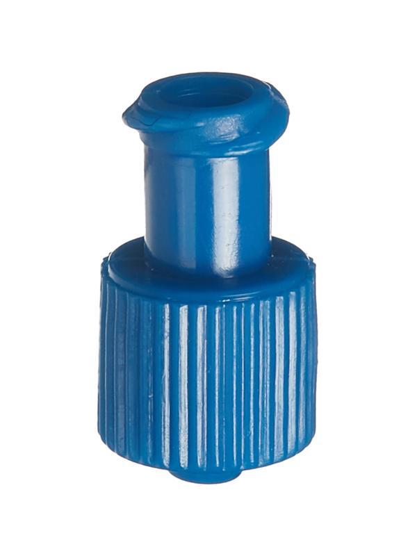 Заглушка для инф.-трансфуз.терапии, синий, Polymed, 300шт/уп