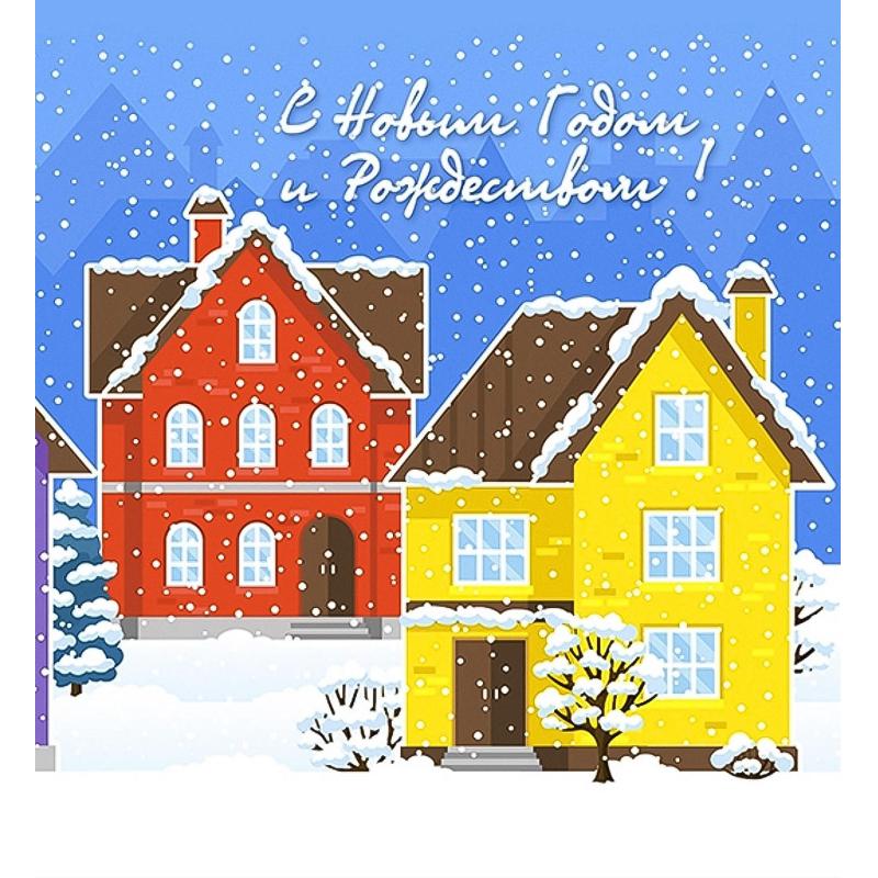 Комплект ограждений для каркасной ели 4 м (тема зимний город)