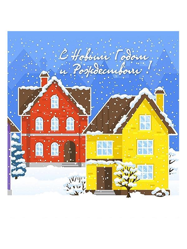 Комплект ограждений для каркасной ели 4 м (тема зимний город)