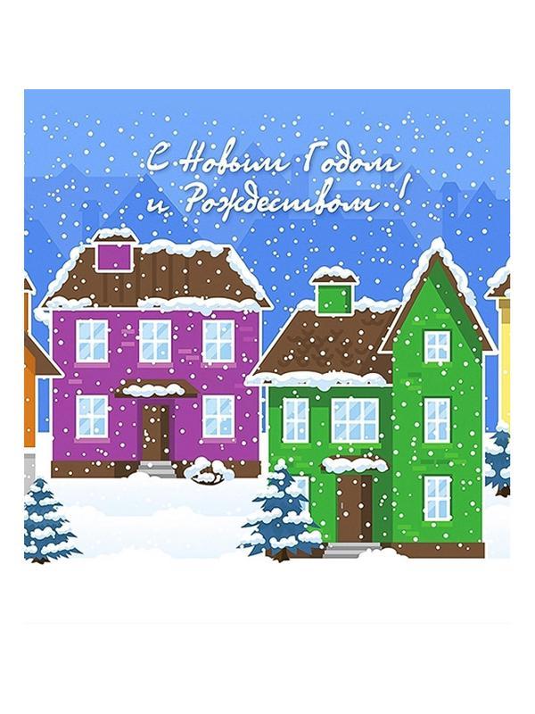 Комплект ограждений для каркасной ели 4 м (тема зимний город)