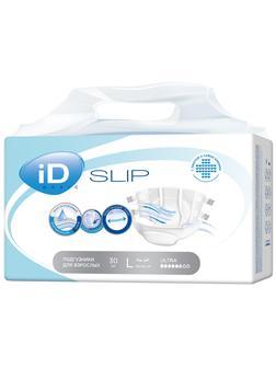 Подгузники для взрослых (L) Large iD Slip Basic 30шт/уп