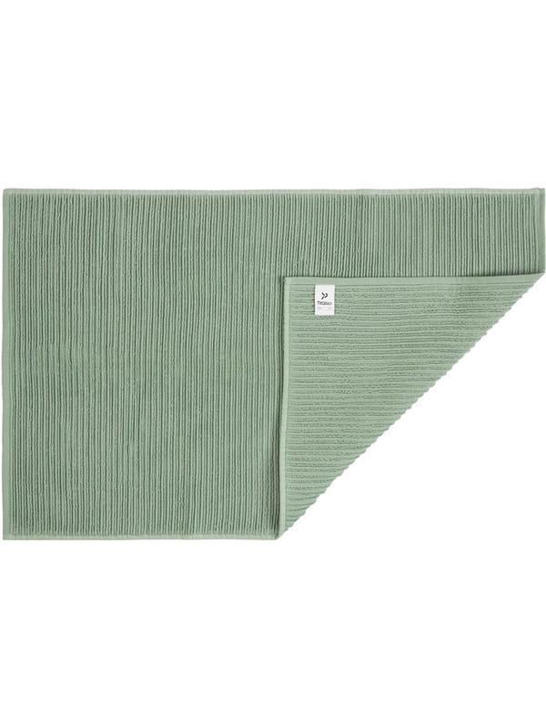Коврик для ванной фактурный цвета шалфея из коллекции Essential, 50х80 см