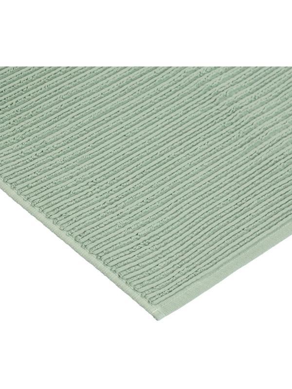 Коврик для ванной фактурный цвета шалфея из коллекции Essential, 50х80 см