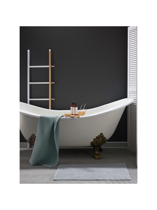 Коврик для ванной фактурный светло-серого цвета Essential, 50х80 см