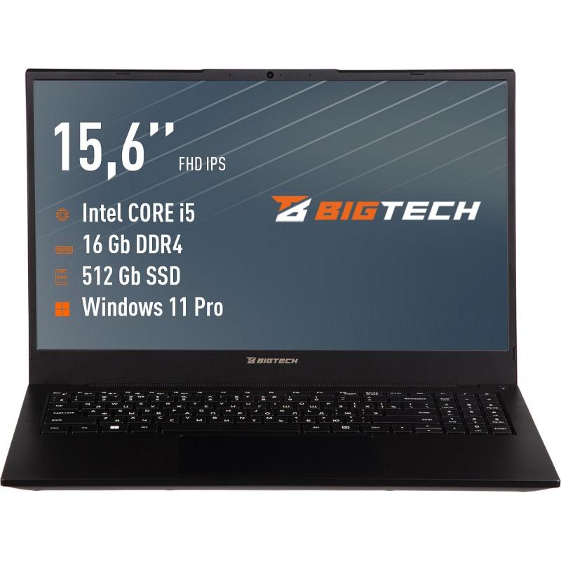 Ноутбук BigTech R157(R157-I4B9WTPM) i5-1235U/16Gb/512Gb SSD/15.6/W11P