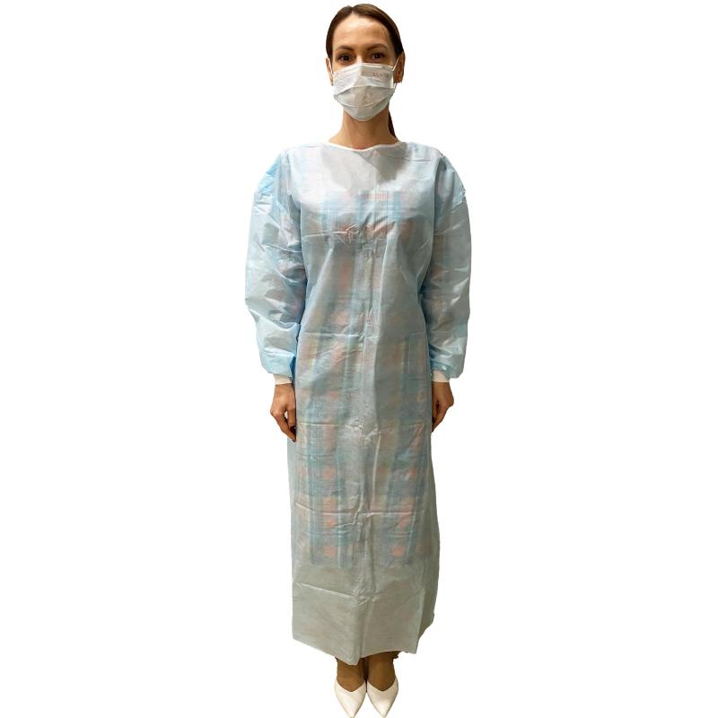 Халат хирург. стер, рук.манж, дл.140 см, р.54-56, пл.25, смс, 1шт