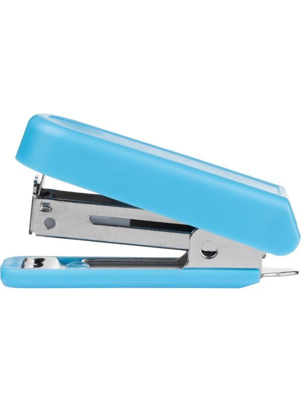 Степлер мини №10 OfficeSpace до 7л., пластиковый корпус, синий