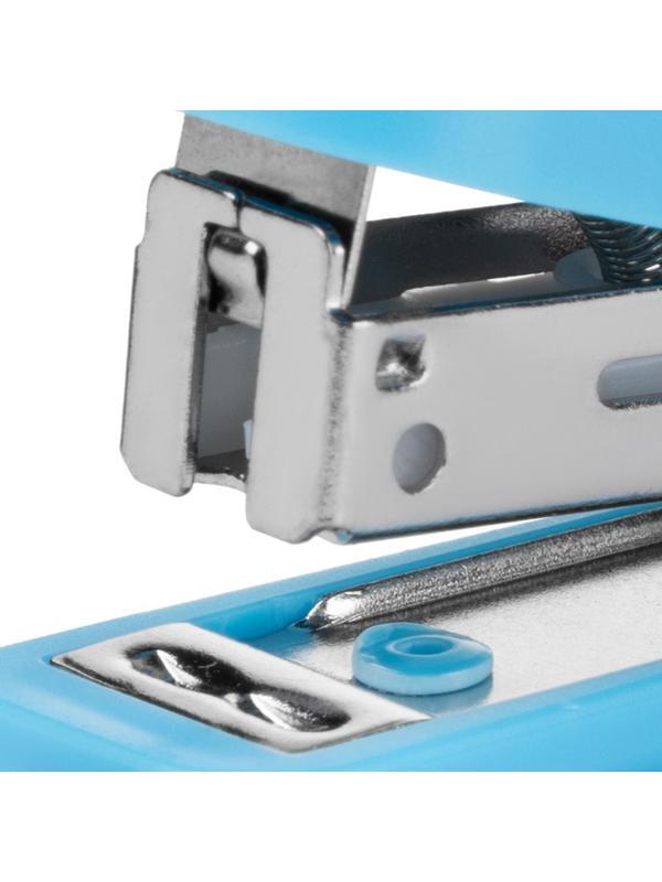 Степлер мини №10 OfficeSpace до 7л., пластиковый корпус, синий