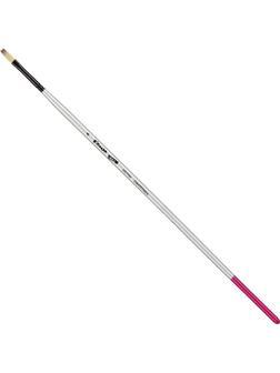 Кисть художественная Комус Арт синтетика средн.жест,плоск.,№4,длинная ручка