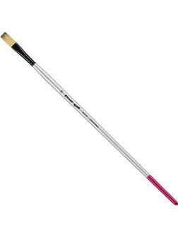 Кисть художественная Комус Арт синтетика средн.жест,плоск,№10,длинная ручка