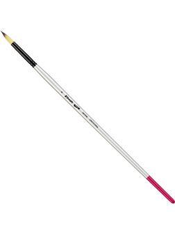 Кисть художественная Комус Арт синтетика средн.жест,кругл.,№6,длинная ручка