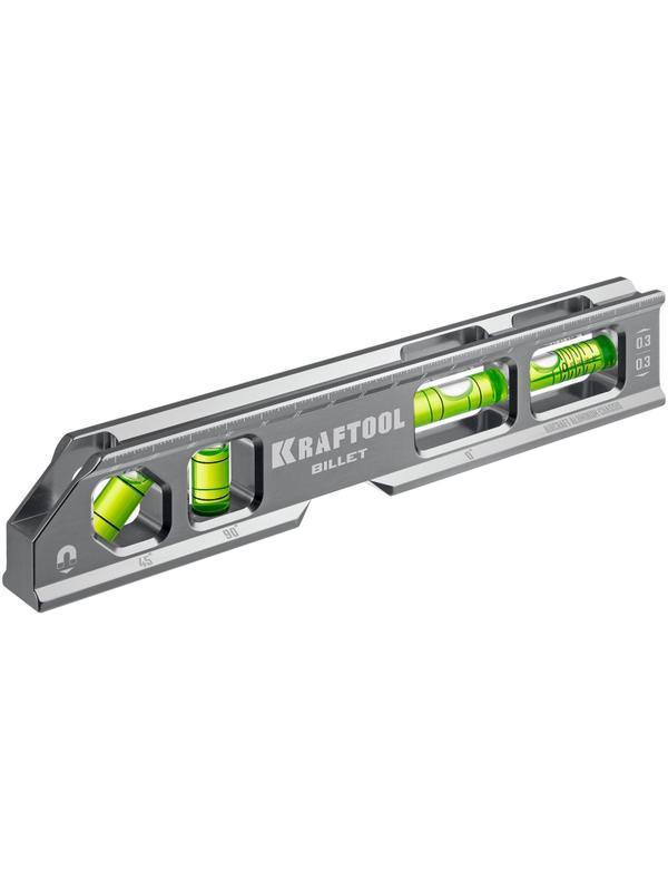 Уровень магнитный брусковый KRAFTOOL  BILLET, 8 в 1, 20 см (34790)