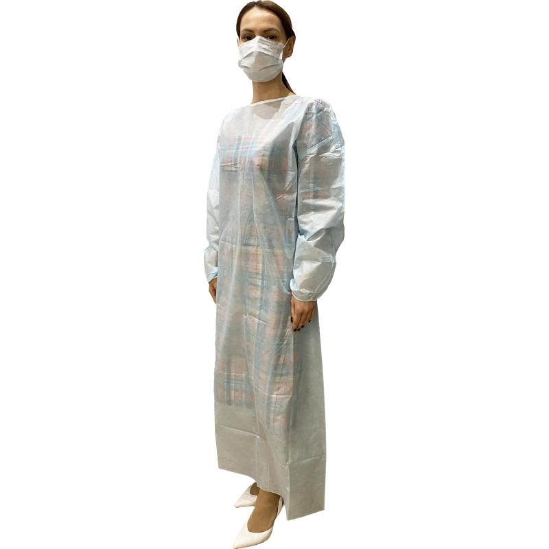 Халат хирург. стер, рук.рез, дл.140 см, р.50-52, пл.25, смс, 1шт