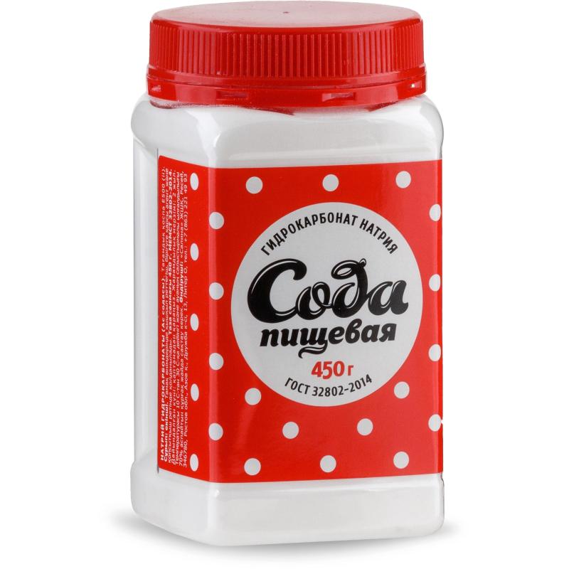 Сода пищевая пэт/бан 450г